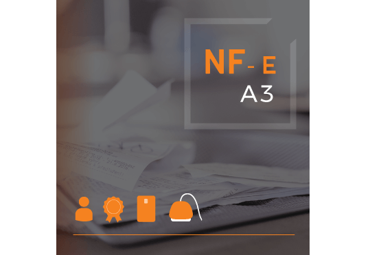 Certificado Digital para Nota Fiscal Eletrônica A3 em cartão + leitora (NF-e A3)